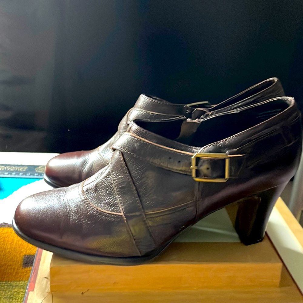Karen Scott Leather Booties.